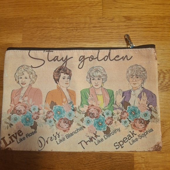 Golden Girls Inspired Tote Bag & Cosmetic Bag NIP - Picture 4 of 7